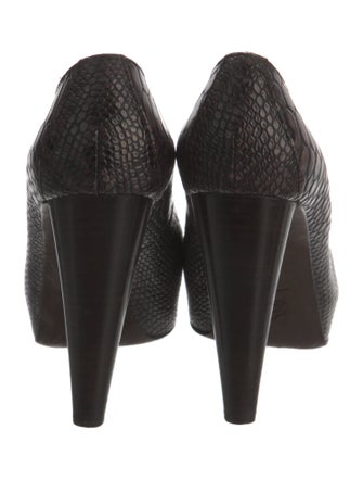 Donald Pliner Embossed Leather Pumps