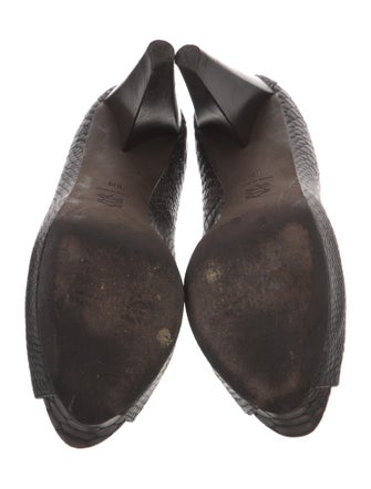 Donald Pliner Embossed Leather Pumps
