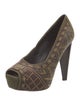 Donald Pliner Suede Beaded Accents Pumps