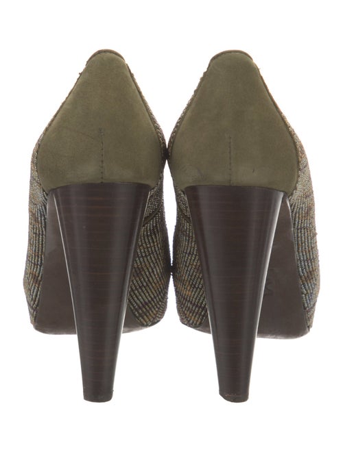 Donald Pliner Suede Beaded Accents Pumps
