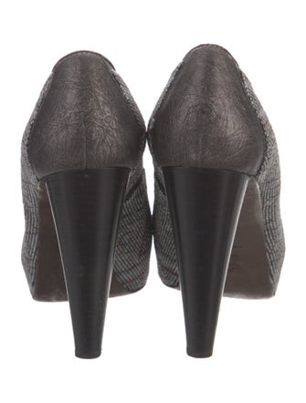 Donald Pliner Leather Beaded Accents Pumps
