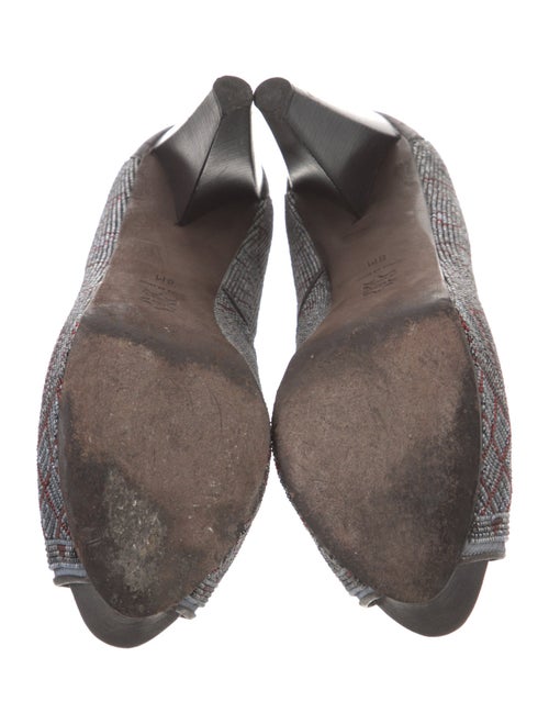 Donald Pliner Leather Beaded Accents Pumps