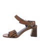 Donald Pliner Ponyhair Animal Print Sandals