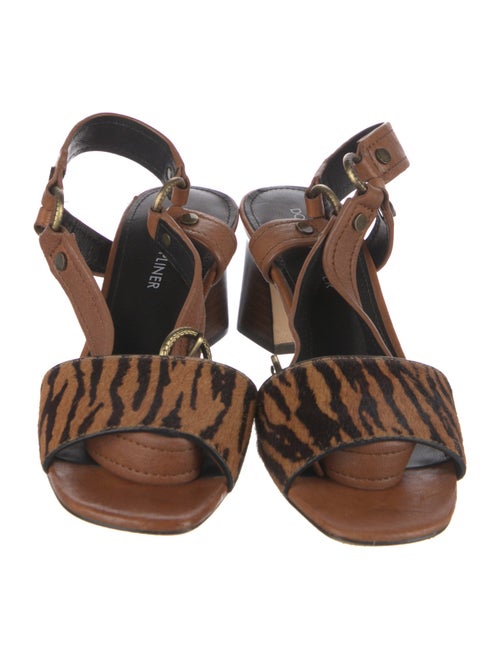 Donald Pliner Ponyhair Animal Print Sandals