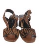 Donald Pliner Ponyhair Animal Print Sandals
