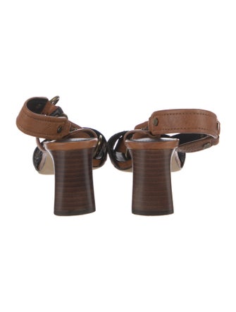 Donald Pliner Ponyhair Animal Print Sandals