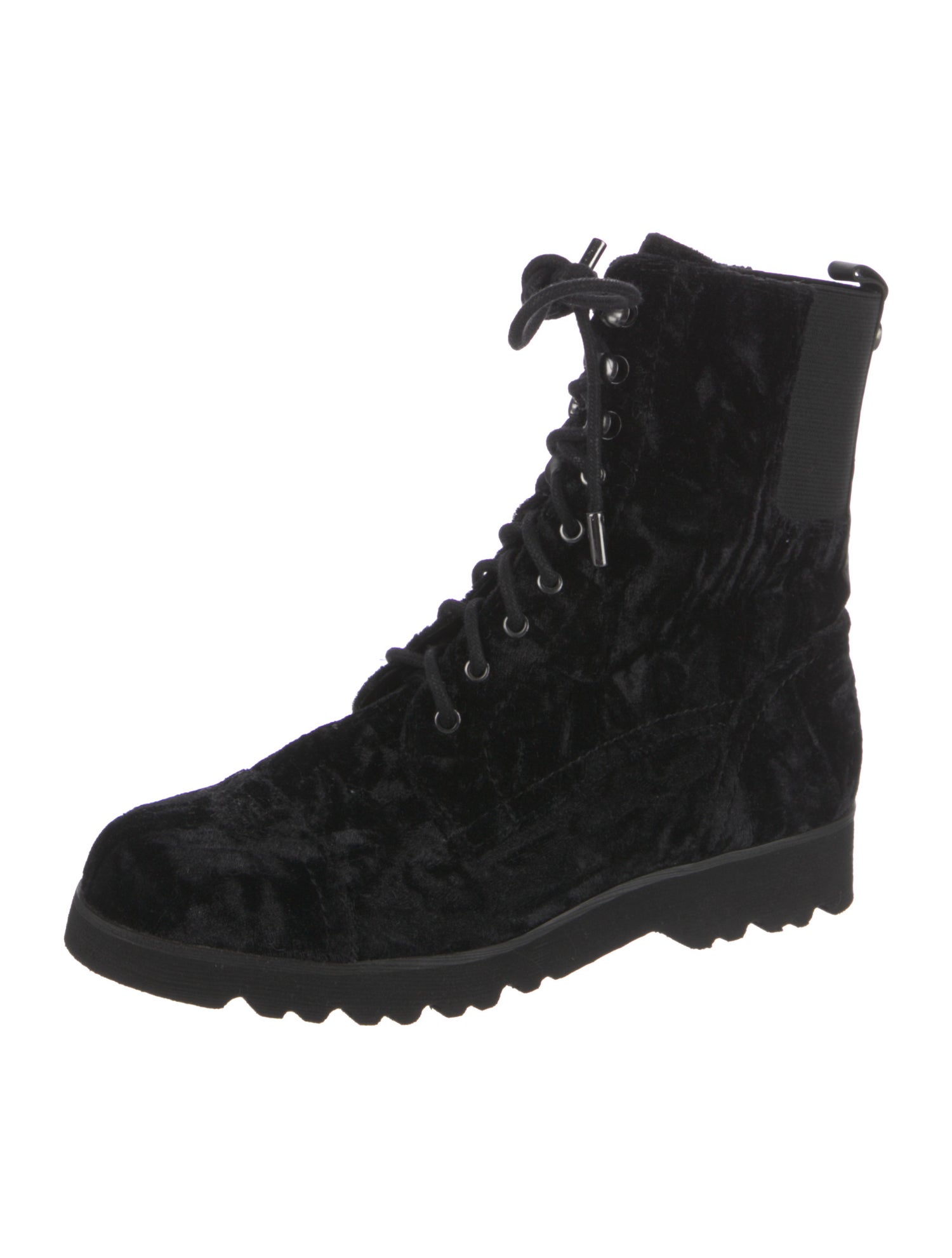 Donald Pliner Camren Velvet Combat Boots
