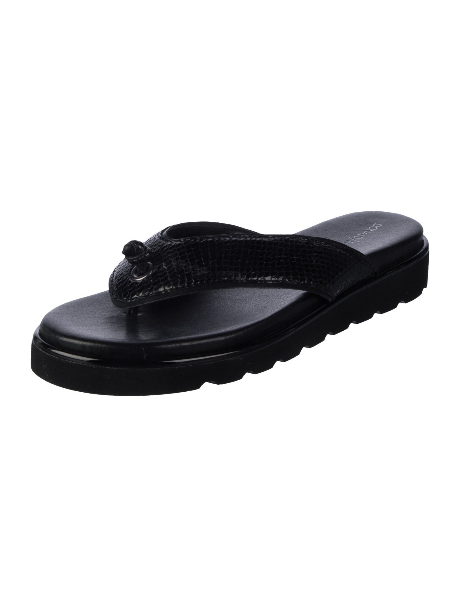 Donald Pliner Leather Slides