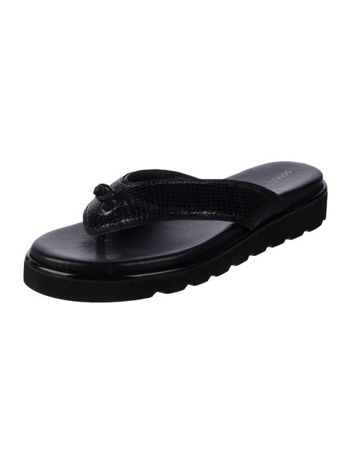 Donald Pliner Leather Slides