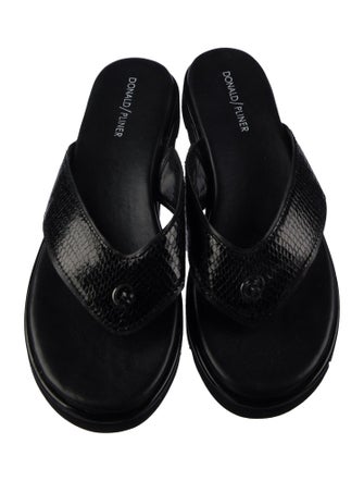 Donald Pliner Leather Slides