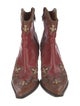 Donald Pliner Leather Printed Western Boots