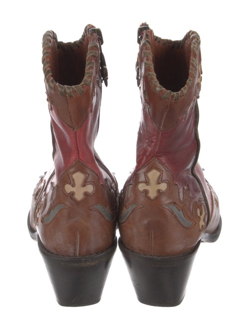 Donald Pliner Leather Printed Western Boots