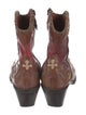 Donald Pliner Leather Printed Western Boots