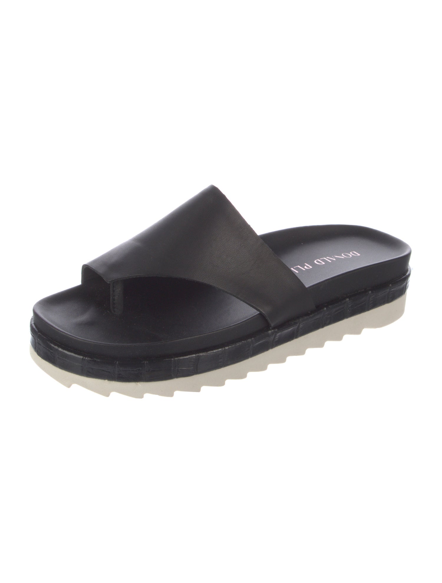 Donald Pliner Leather Slides