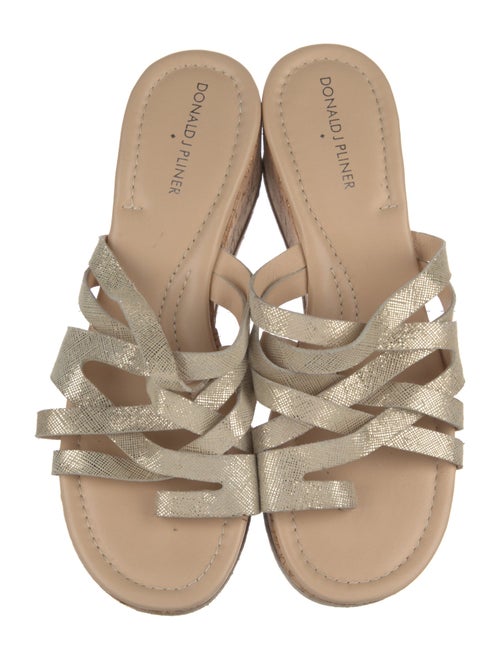 Donald Pliner Leather Slides