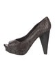 Donald Pliner Embossed Leather Animal Print Pumps