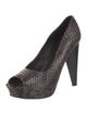 Donald Pliner Embossed Leather Animal Print Pumps