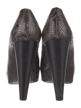 Donald Pliner Embossed Leather Animal Print Pumps