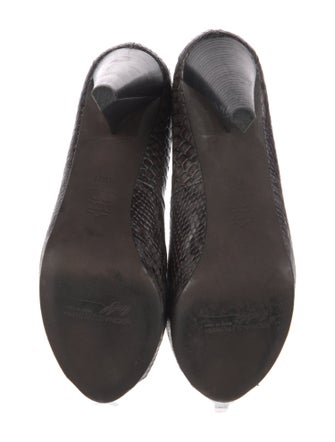Donald Pliner Embossed Leather Animal Print Pumps