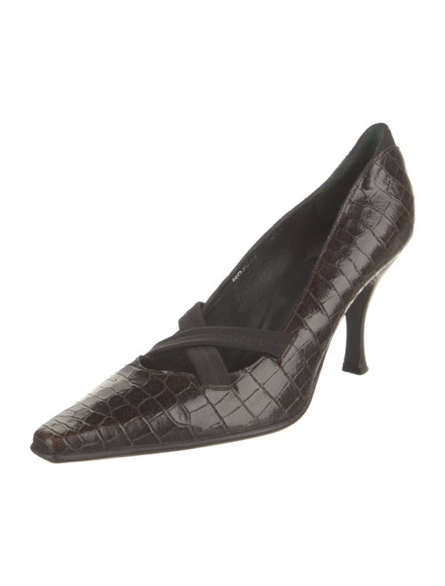 Donald Pliner Embossed Leather Pumps