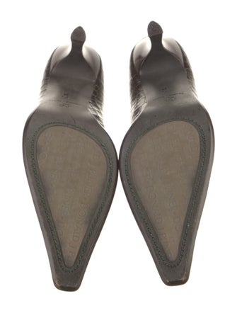 Donald Pliner Embossed Leather Pumps