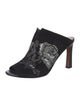 Donald Pliner Suede Printed Mules