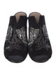 Donald Pliner Suede Printed Mules