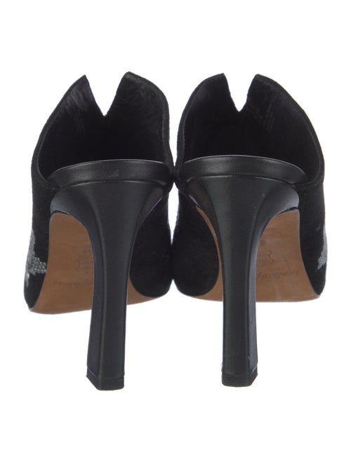 Donald Pliner Suede Printed Mules