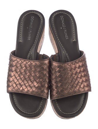 Donald Pliner Leather Slides