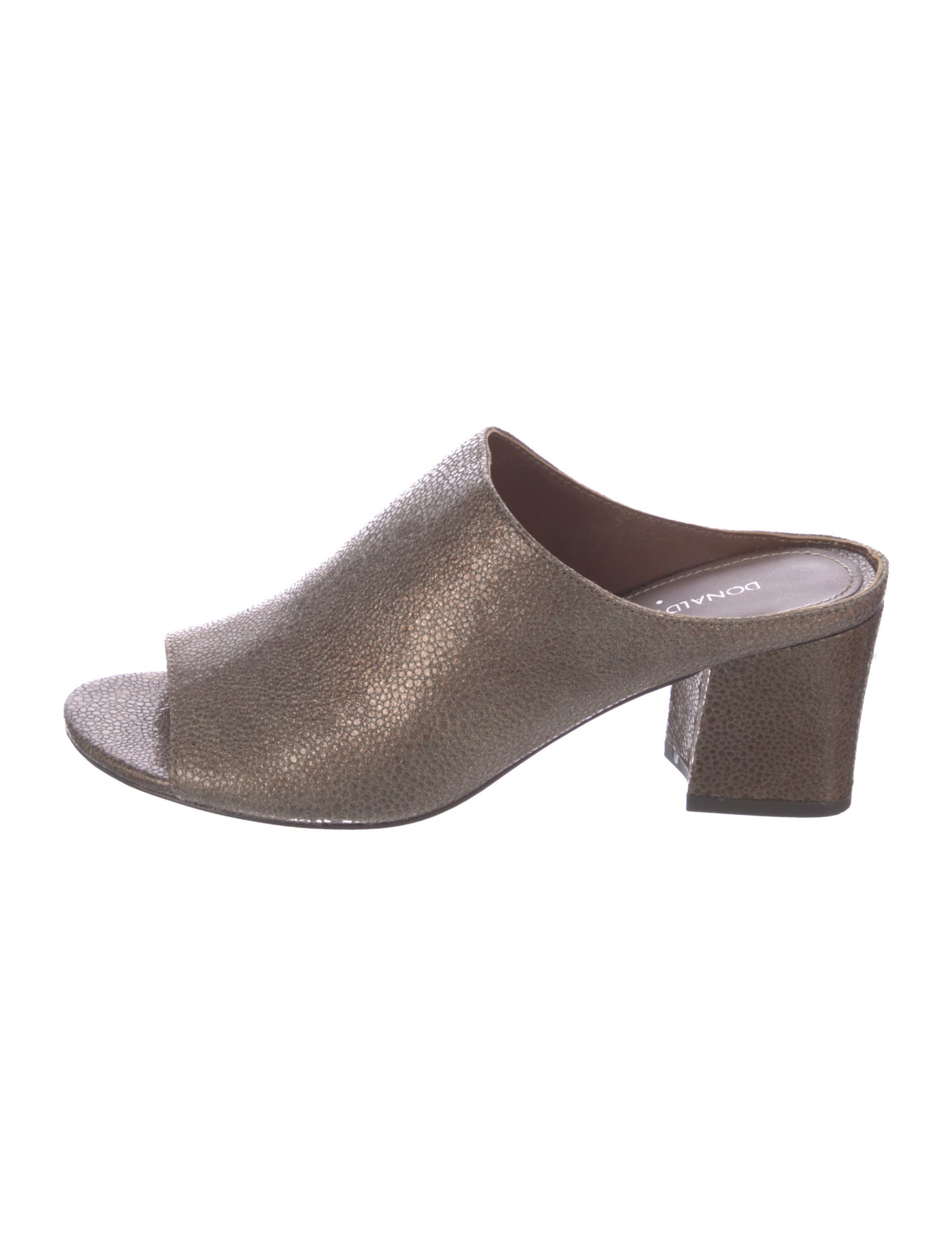 Donald Pliner Embossed Leather Slides