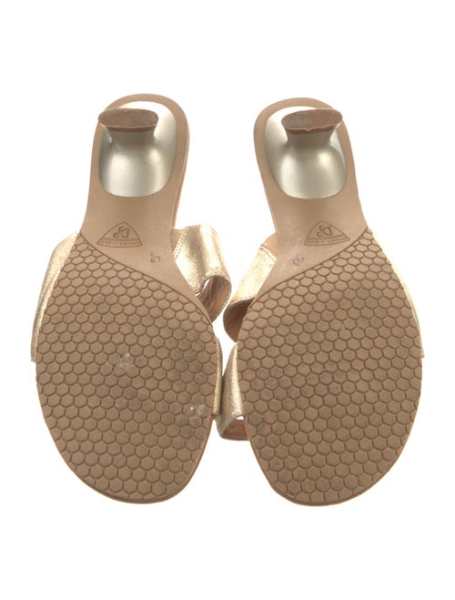 Donald Pliner Suede Animal Print Slides