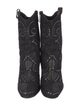 Donald Pliner Suede Studded Accents Western Boots