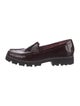 Donald Pliner Patent Leather Leather Trim Embellishment Loafers