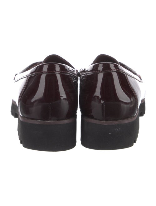 Donald Pliner Patent Leather Leather Trim Embellishment Loafers