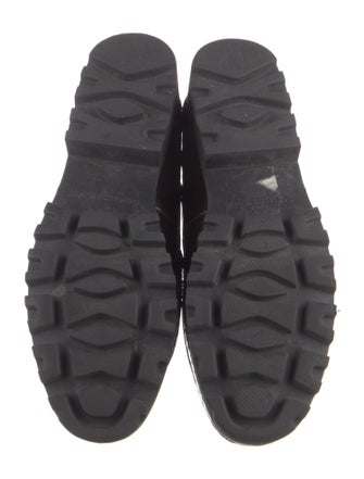 Donald Pliner Patent Leather Leather Trim Embellishment Loafers