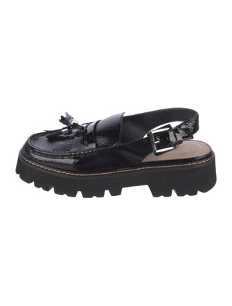 Donald Pliner Patent Leather Slingback Flats