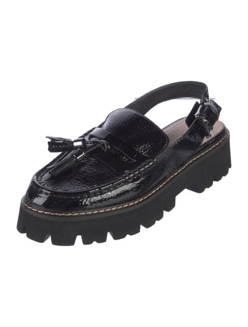 Donald Pliner Patent Leather Slingback Flats