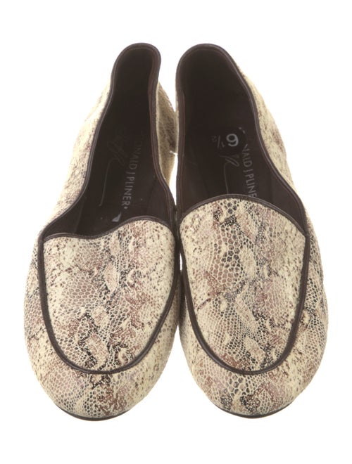 Donald Pliner Leather Animal Print Loafers