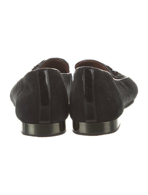 Donald Pliner Suede Crystal Embellishments Loafers