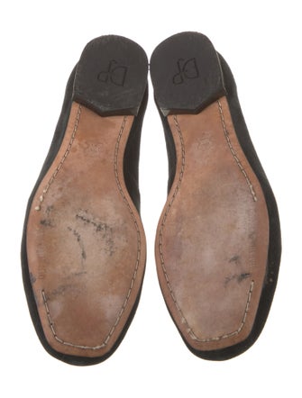 Donald Pliner Suede Crystal Embellishments Loafers