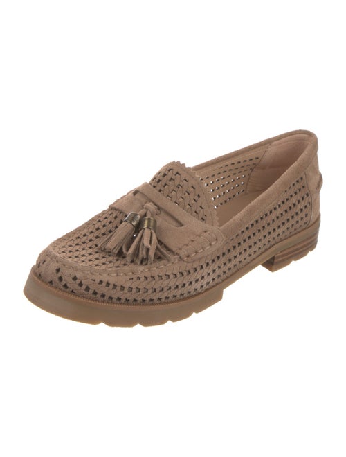 Donald Pliner Suede Tassel Accents Loafers