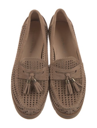 Donald Pliner Suede Tassel Accents Loafers