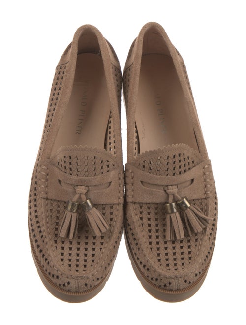 Donald Pliner Suede Tassel Accents Loafers