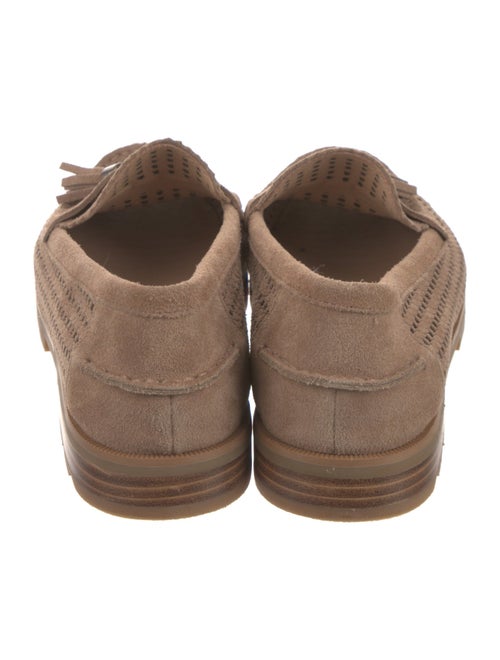 Donald Pliner Suede Tassel Accents Loafers
