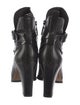 Donald Pliner Leather Leather Trim Embellishment Boots