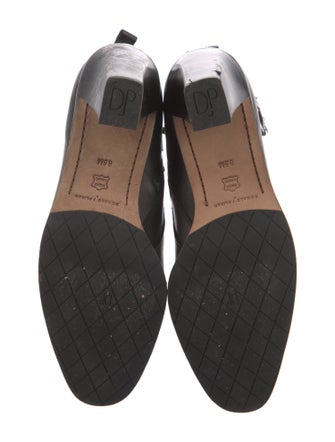 Donald Pliner Leather Leather Trim Embellishment Boots