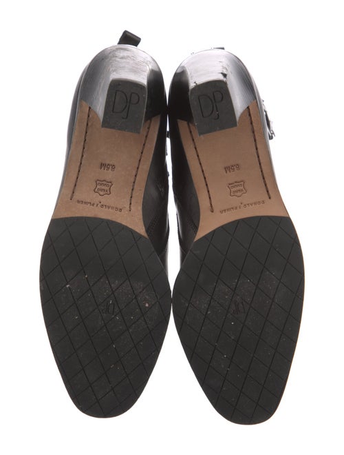 Donald Pliner Leather Leather Trim Embellishment Boots