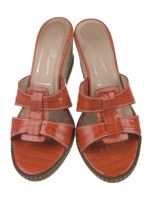 Donald Pliner Leather Slides