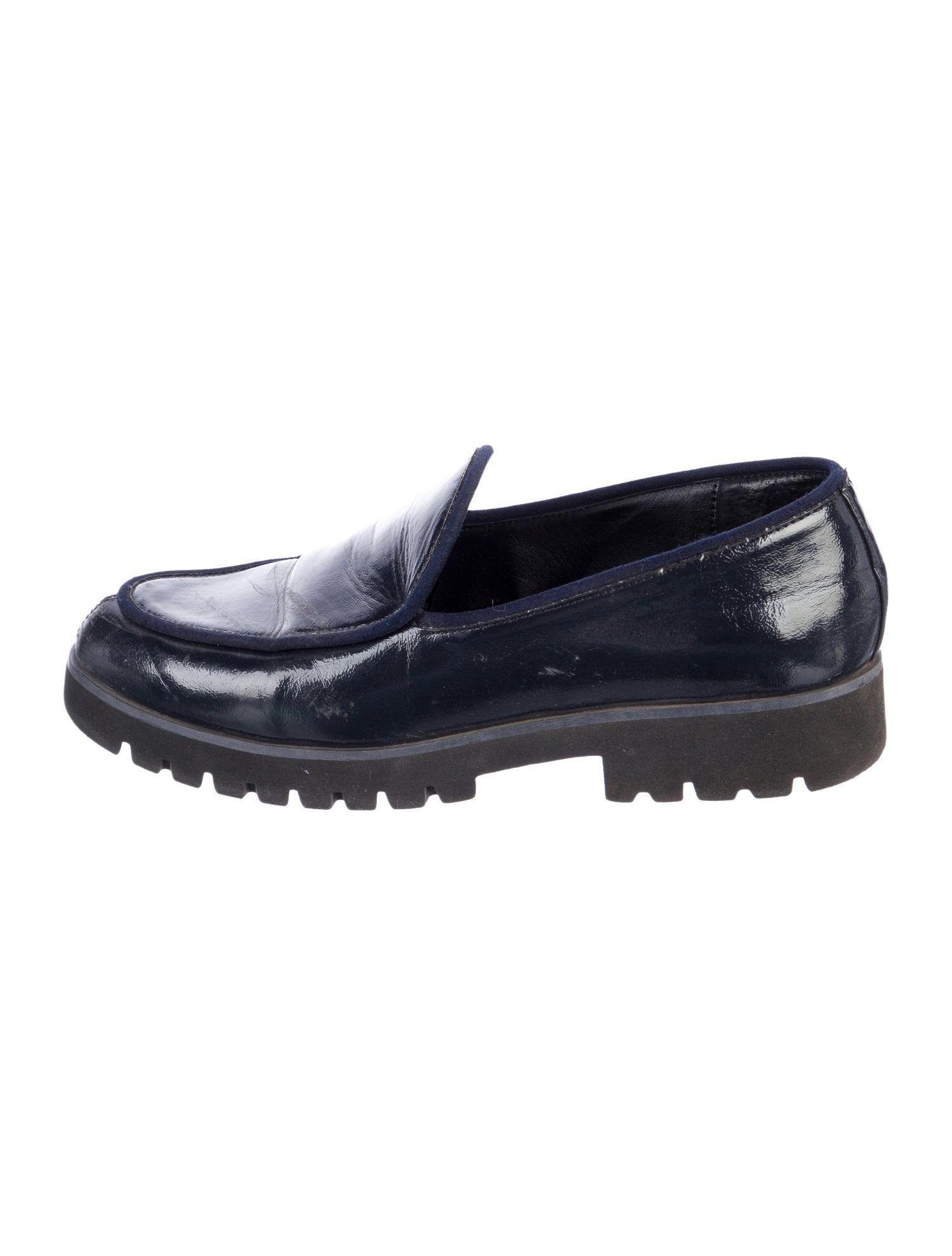 Donald Pliner Patent Leather Loafers