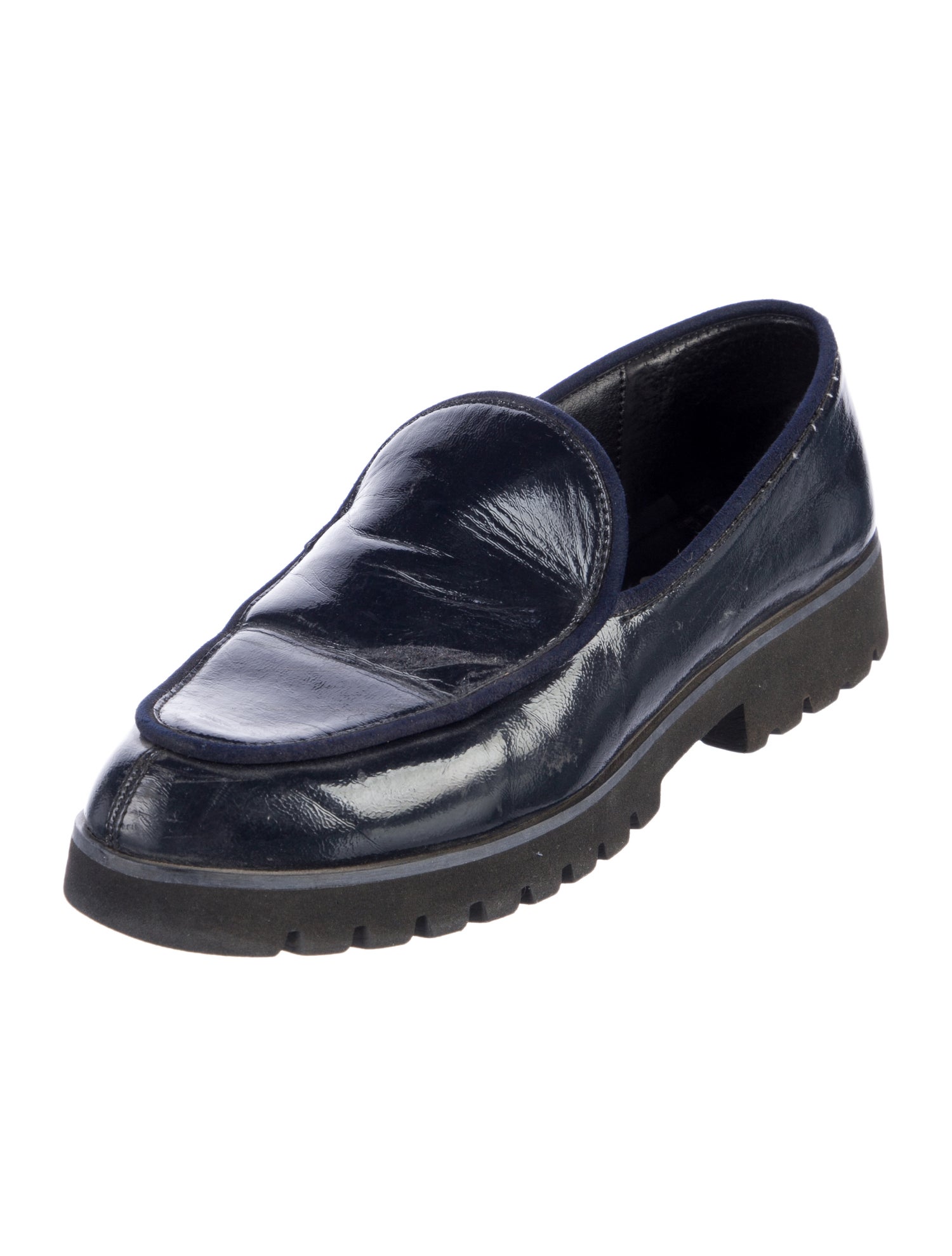 Donald Pliner Patent Leather Loafers